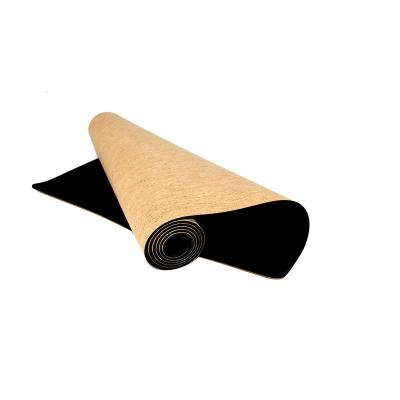 China Cork+tc+ruber Cork Rubber Yoga Mat natural for sale