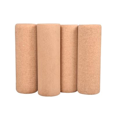 China No Roller Cork Massage Roller - Natural Yoga Cork Tube for Legs, Back, Fitness Sport Foam Muscles - Medium, 4 x 18