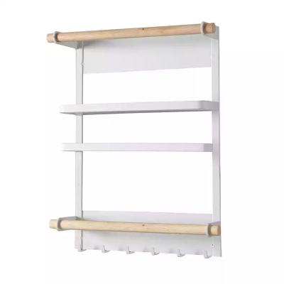 China Suction Japanese-style refrigerator hanging rack multi-function magnetic punch-free home storage Japanese-style for sale