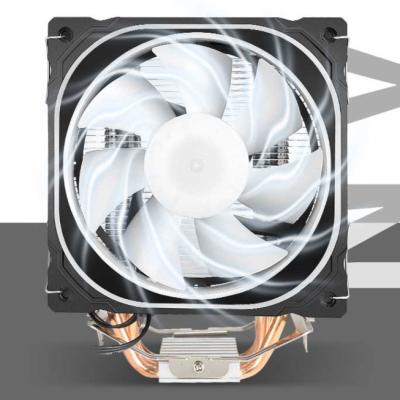 China Computer CPU long life 4 pipe4-pin 120mm heat cpu cooler with RGB FAN for Intel 1150 1155 1156 1366 2011 for sale