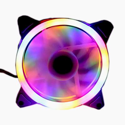 China Computer cpu rgb logo rgb fan pc case rgb led cooler fan 12v 6pin 120*120*25mm cpu fan for computer for sale