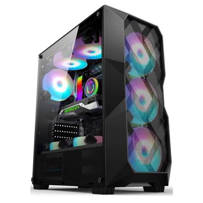 China With High Quality Fan 0.5mm SPCC Black Coating ATX/M-ATX/ITX Computer Case With USB1.0*2+ AUDIO Chassis USB3.0*1 Size 330*200*445mm HD for sale