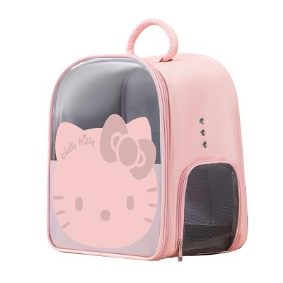 China Breathable Pet Bag Take Out School Bag Backpack Cat Cage Space Capsule Portable Large Capacity Box for sale