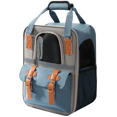 China Stable Double Shoulder Bag Backpack Pet Dog Bag Walking Carry Carry for sale