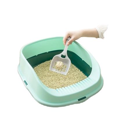 China New Cat Litter Box Cat Toilet Litter Box Semi-enclosed Spill Proof Dustpan Pet Stored Free Small Supplies for sale