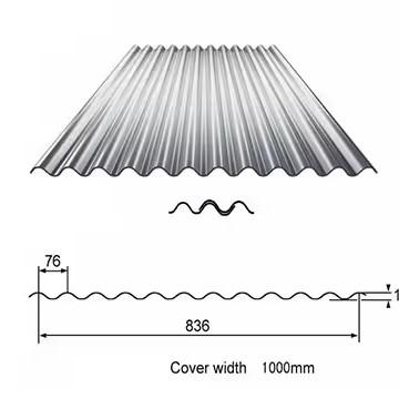 China Grade de bobina de aço galvanizado ASTM para painéis de telhado corrugados personalizados YX66-470 à venda