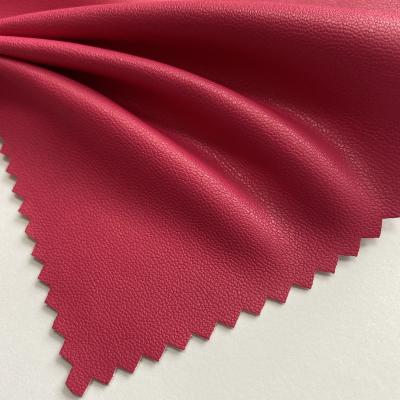 China Waterproof Eco-friendly Synthetic PU Faux Skin Leather Fabric For Garment for sale