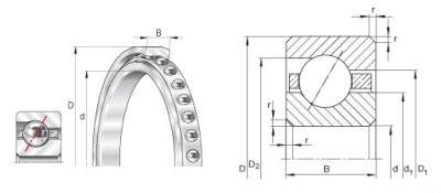 China Thin Wall Bearings CSEB035 angular contact ball bearings dimensions for sale