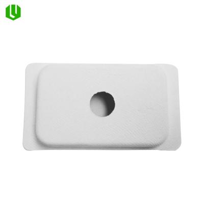 China Biodegradable Molded Adhesive Glue Pulp Cosmetic Packaging Tray for sale