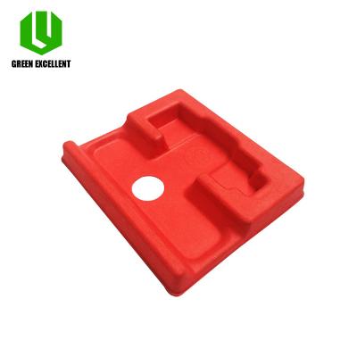 China Biodegradable Pulp Molded Packaging Box Paper Insert Tray For Electronics Biodegradable Paper Packaging for sale