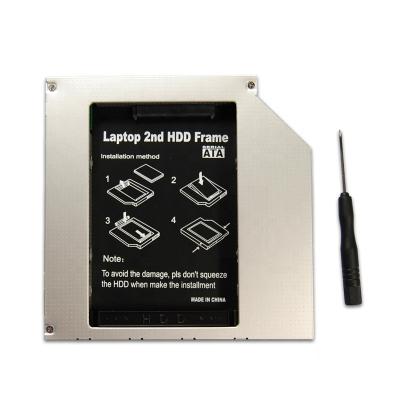 China Aluminum Laptop 2nd HDD Cart TITH7A for Laptop with 12.7 mm IDE ODD Bay for sale