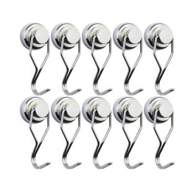 China Jewelry Magnet Swivel Dangle Powerful Magnetic Hooks Strong Heavy Duty Neodymium Magnet Hooks for sale