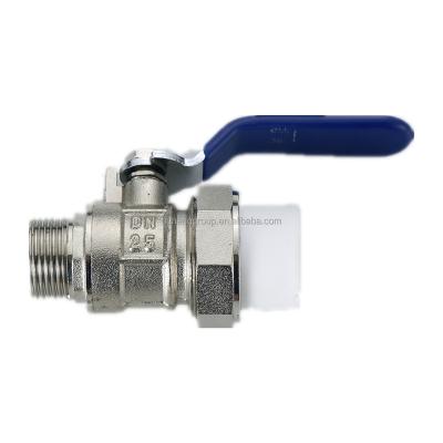 China General PPR MALE THREAD BRASS BALL VALVE PRICE for sale