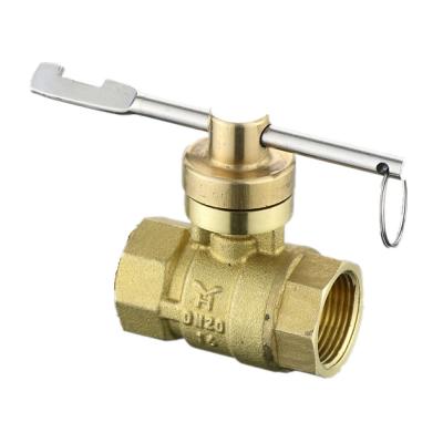 China General ANTI-THEFT 1/2 BRASS BALL VALVE PRICE for sale