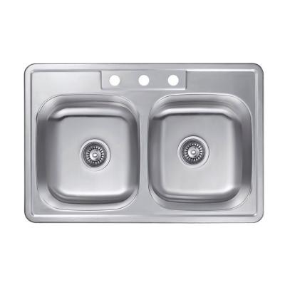 China Without Faucet Manufacturer Price Best Kitchen Double Sink 304 Stainless Steel Sink Reasonably Priced Kitchen Sink for sale