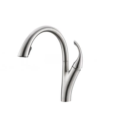 China 2021 New Contemporary Universal Stainless Steel Above Stain Faucet Single Handle Faucet 360 Degree for sale