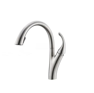 China Contemporary Factory straight hair faucet kitchen Sanitary ware stainless steel Installed sink mixer tap for sale