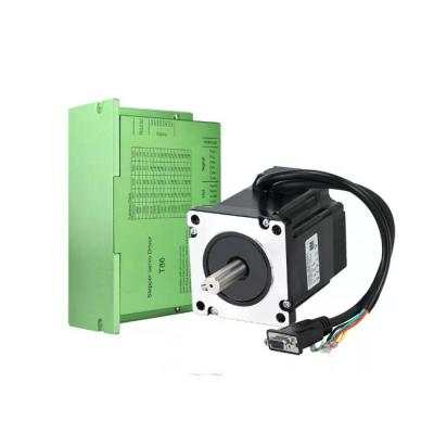 China Industrial control 86MM 4.5 N.M nema34 closed loop stepper motor with driver kit + 300CM encoder cable for sale