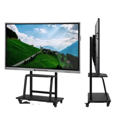 China Cheap 55 Inch Electronic Smart Teacher School All In One Circuit Board With Movable Stand for sale