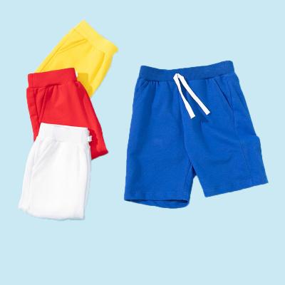 China Summer Breathable Fashion Casual Solid Kids Hide Knitted Toddler Baby Boy Board Cotton Shorts Wholesale Custom Made For Kids for sale