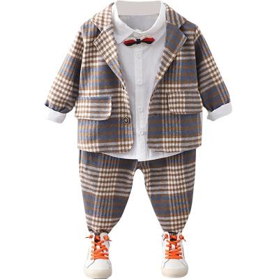 China 2022 low-priced children's clothing gentleman suit two-piece spring casual and autumn long-sleeved suit for sale