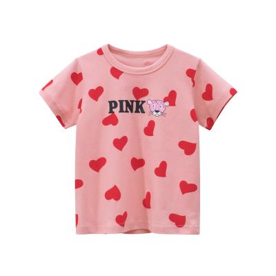 China Breathable New 2022 Summer Custom Printed Cotton Children's Top Short Sleeve T-Shirt for sale