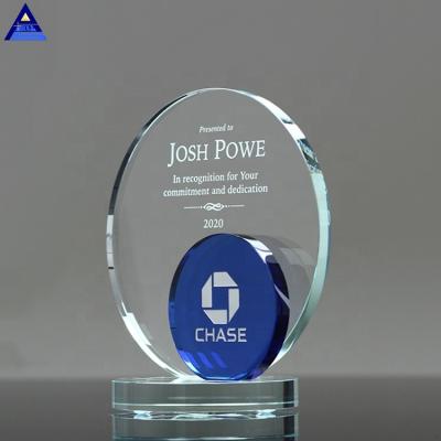 China Japan Crystal Award Shield Trophy Glass High Quality Award Plates for sale