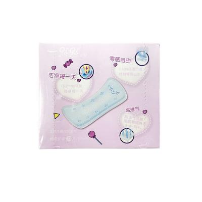 China Wholesale OEM/ODM Breathable Women Disposable Period Sanitary Pads New Arrival Wingless Daily Panty Liners for sale