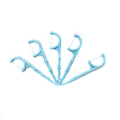 China 2021 New 50pcs Dental Floss Nylon Individual Flosser Dental Floss Pick Teeth Own Design for sale