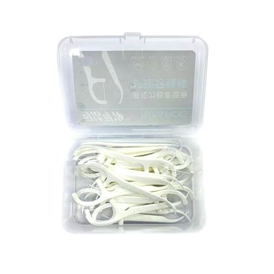 China Box Nylon Cheap Portable Corn Floss Premium Quality Disposable Dental Floss 50pcs Dental Floss Pick for sale