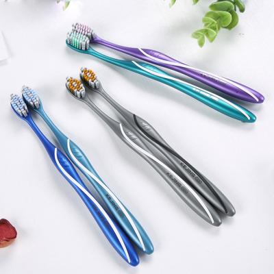 China Plastic Toothbrush Adult Home Use Toothbrush High Grade Toothbrush Soft Bristle Teeth Stain Removal for sale