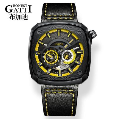 China High Quality Waterproof Luxury Automatic Strap Men's Wrist Watch Water Resistant Nice Mechanical Watch for sale