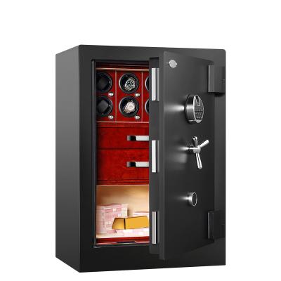 China Large Wall Mount Wooden Key Lock Safe Box Compartment Cabinet Luxury Hidden Outdoor Specifications For Watches for sale