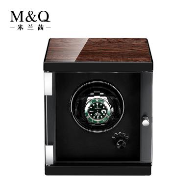 China Heirloom Handmade Simple Watch Wooden Watch Box With Stained Glass for sale