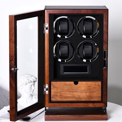 China 2021 Melancy Wood Improved New Walnut Wooden Watch Winder Automatic Watch Box For Watch Men for sale