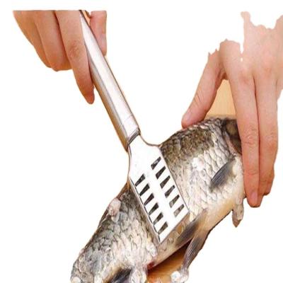 China Professional Viable Stainless Steel Fish Skin Peeler Seafood Tool Grater Fish Scale Scraper for sale