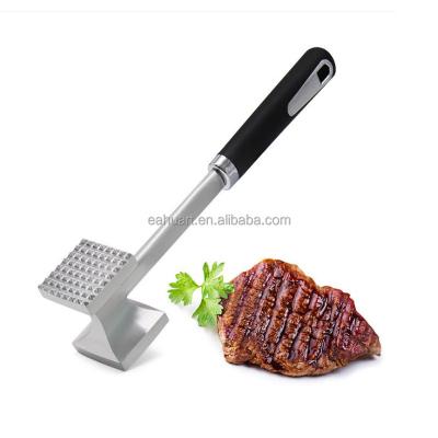 China Kitchen Instruments New Meat Hammer Handheld Creative Viable Steak Hammer Bilateral Funny Stainless Steel Meat Tenderizer Tool For Beef for sale