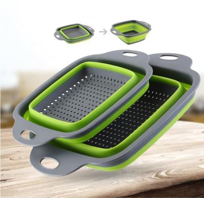 China Viable Unique Folding Strainer Folding Drain Basket Collapsible Drain Basket for sale