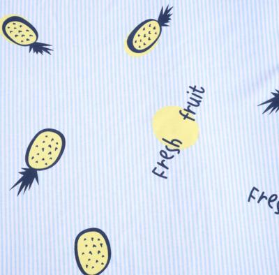 China High Quality Cotton Wicking Autumn And Winter Comfortable And Breathable Cartoon Printed Baby Knitted Fabric for sale