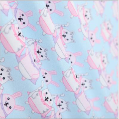 China Wicking luxury women's velvet flannel fabric printing children's underwear home service women's fabric for sale