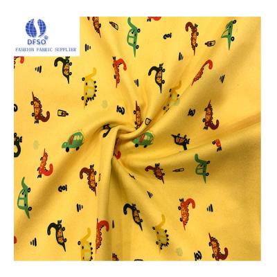 China modern digital printing fabric wicking cartoon velvet thermal underwear basing shirt home service hoodie fabric for sale