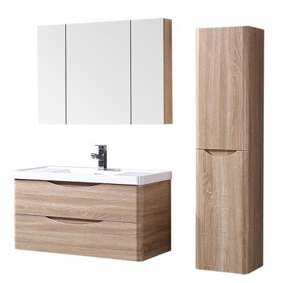 China Factory Price Modern Simple Led Sink PVC Bathroom Vanity Cabinet Bathroom Sink And Vanity Sets for sale