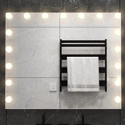 China 2022 Style Lighted Hollywood Vanity Makeup Mirror Hollywood Led Vanity Lights Integral Mirror for sale