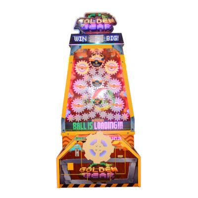 China Threeplus High Returns Mechanical Metal Children Ball Drop Redemption Game Machine Wholesale Gold New Product for sale