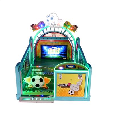 China Threeplus Football Coin Pusher Shooting Arcade Games Coin Operated Big Football Video Arcade Game for sale