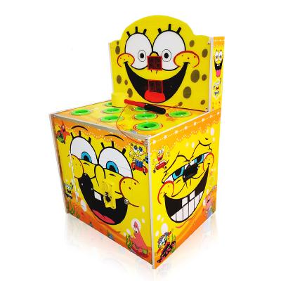 China Threeplus Coin Operated Waterproof Beat A Frog Spongebob Hammer Game Machine for sale