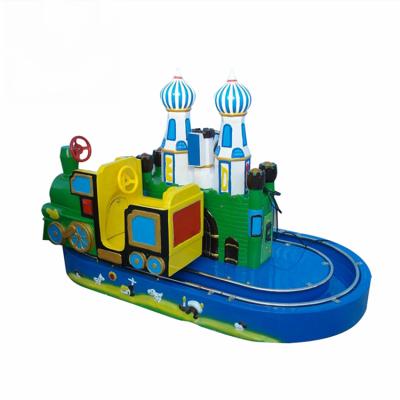 China Light up machine Threeplus kods coin operated ride on train castle track for sale for sale