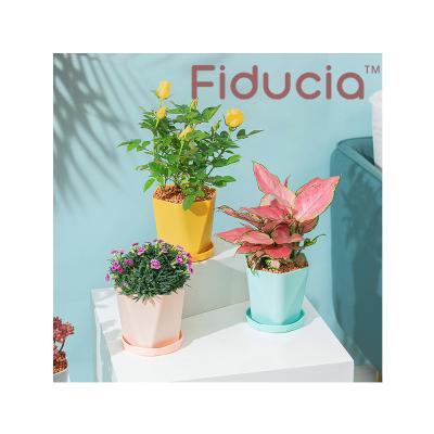 China Fiducia Modern Nordic Contemporary Contracted Home and Garden Ground Flower Sandy Breathable Plastic Potted Plants for sale