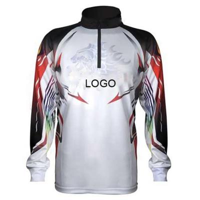 China Custom Anti-UV Sublimated Fishing Shirt Fishing Tank Tops Fishing Wear Long Sleeve For Men for sale