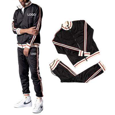 China OEM Windproof Mens Private Label Simple Two Piece Blank Tracksuit 2 Piece Set Custom Design Your Own Logo Mens Tracksuit Slim Fit Luxury Sport for sale